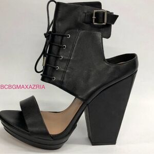 New BCBG MaxAzria Runway Wilder Laceup Day Sandals